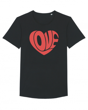 Retro Chic Valentine - Love in heart Black