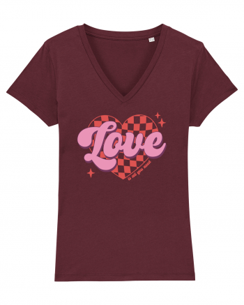 Retro Chic Valentine - Love is all you need Burgundy