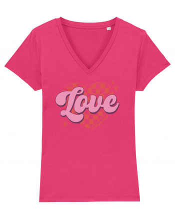 Retro Chic Valentine - Love is all you need Raspberry