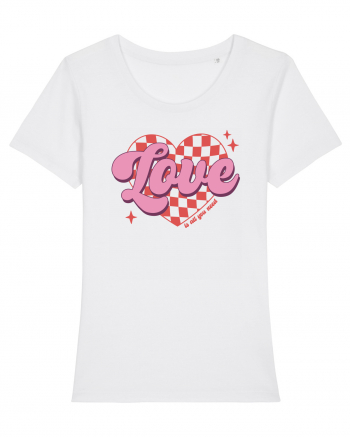 Retro Chic Valentine - Love is all you need White