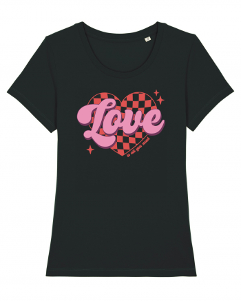 Retro Chic Valentine - Love is all you need Black