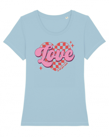 Retro Chic Valentine - Love is all you need Sky Blue