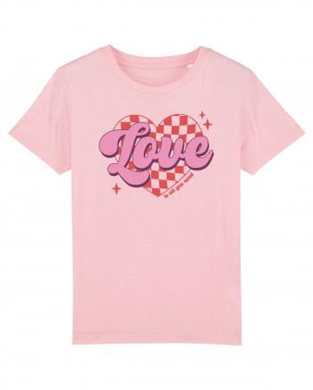 Retro Chic Valentine - Love is all you need Cotton Pink