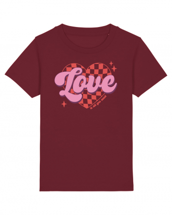 Retro Chic Valentine - Love is all you need Burgundy