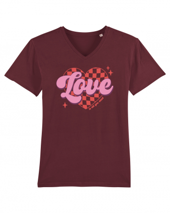 Retro Chic Valentine - Love is all you need Burgundy