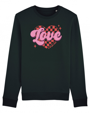 Retro Chic Valentine - Love is all you need Black