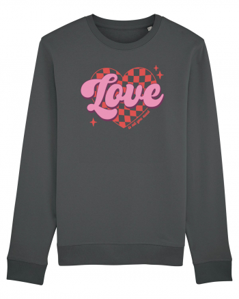 Retro Chic Valentine - Love is all you need Anthracite