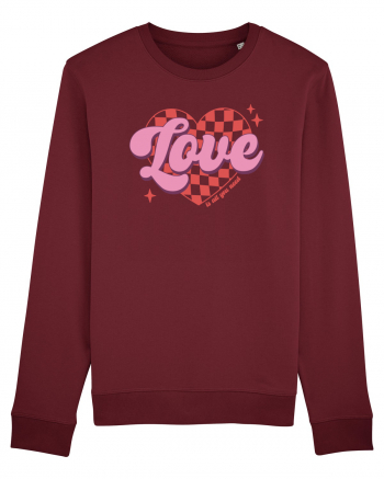 Retro Chic Valentine - Love is all you need Burgundy