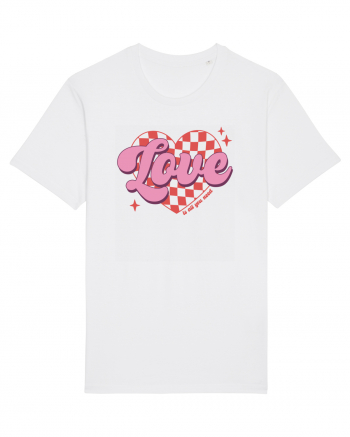 Retro Chic Valentine - Love is all you need White