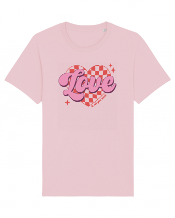 Retro Chic Valentine - Love is all you need Cotton Pink