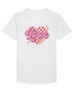 Retro Chic Valentine - Love is all you need Tricou mânecă scurtă guler larg Bărbat Skater