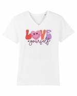 Retro Chic Valentine - Love yourself Tricou mânecă scurtă guler V Bărbat Presenter