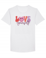 Retro Chic Valentine - Love yourself Tricou mânecă scurtă guler larg Bărbat Skater