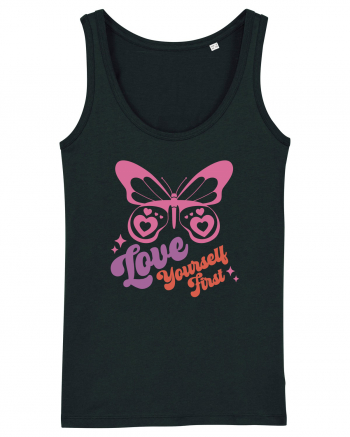 Retro Chic Valentine - Love yourself first Black