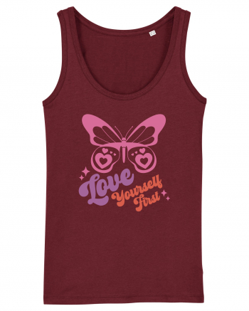 Retro Chic Valentine - Love yourself first Burgundy