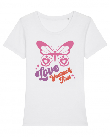 Retro Chic Valentine - Love yourself first White