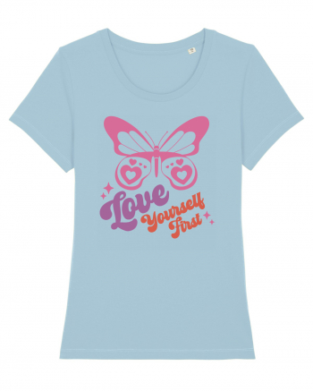 Retro Chic Valentine - Love yourself first Sky Blue