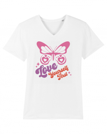 Retro Chic Valentine - Love yourself first White