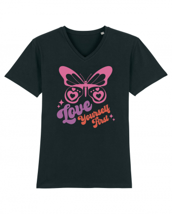 Retro Chic Valentine - Love yourself first Black