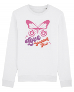 Retro Chic Valentine - Love yourself first Bluză mânecă lungă Unisex Rise