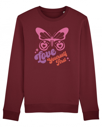 Retro Chic Valentine - Love yourself first Burgundy