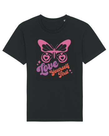 Retro Chic Valentine - Love yourself first Black