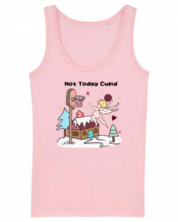 Retro Chic Valentine - Not today Cupid, go shoot some balls Cotton Pink