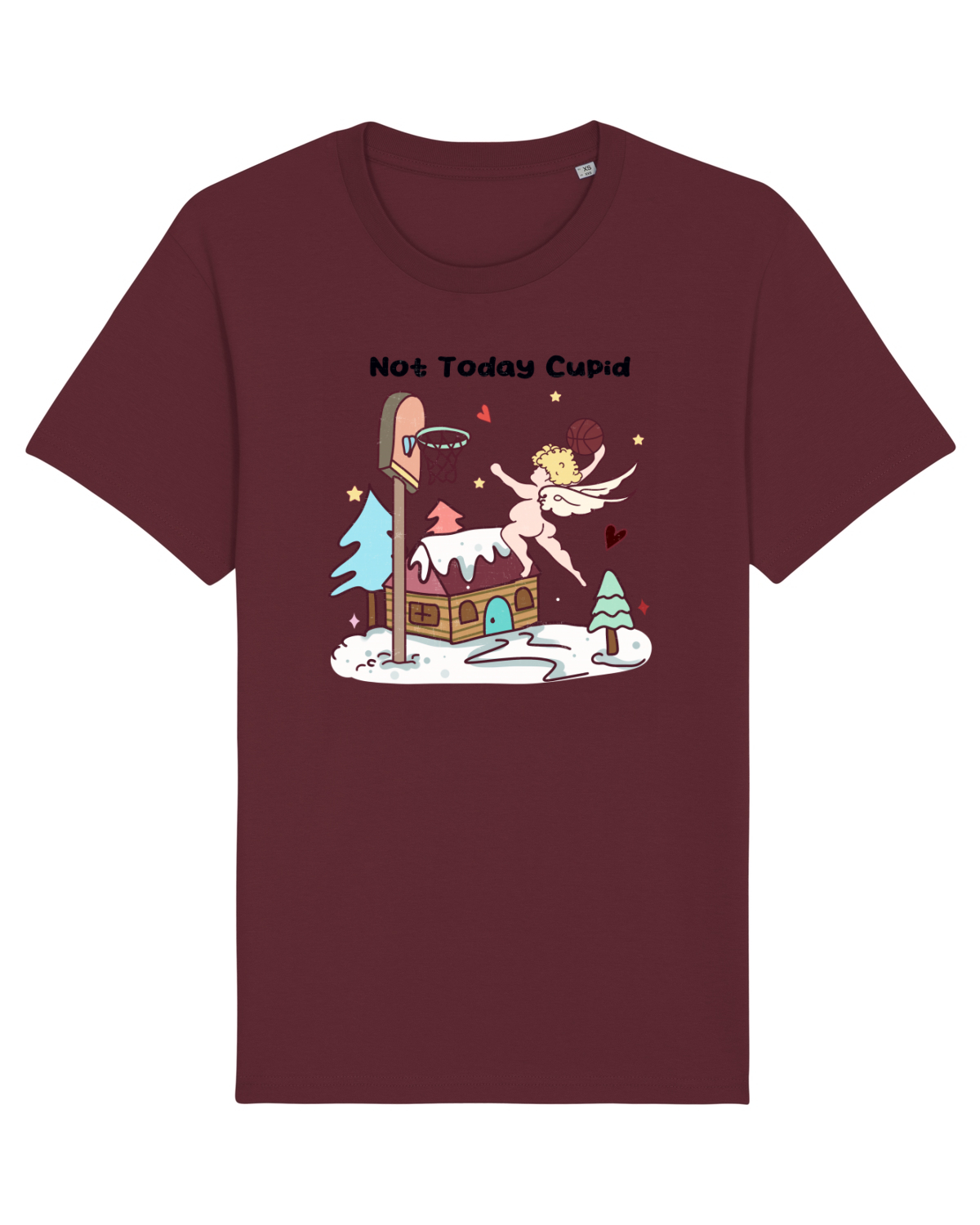 Tricou mânecă scurtă Unisex Rocker Burgundy