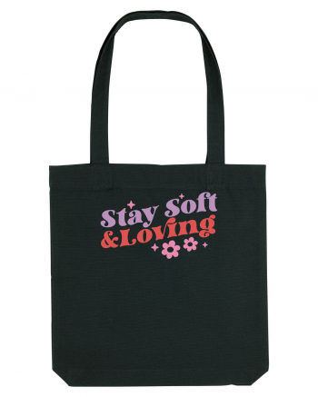 Retro Chic Valentine - Stay soft and loving Black