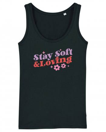 Retro Chic Valentine - Stay soft and loving Black