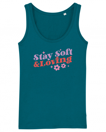 Retro Chic Valentine - Stay soft and loving Ocean Depth