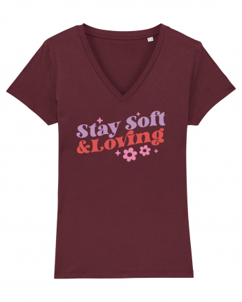 Retro Chic Valentine - Stay soft and loving Burgundy