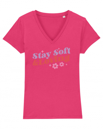 Retro Chic Valentine - Stay soft and loving Raspberry