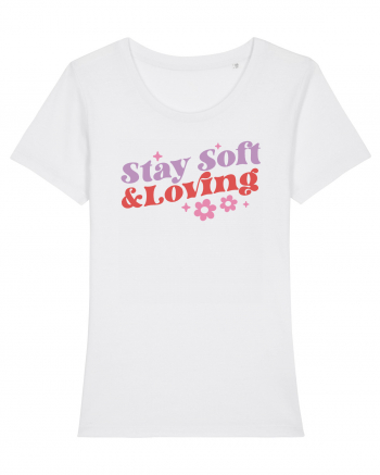 Retro Chic Valentine - Stay soft and loving White