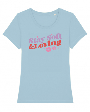 Retro Chic Valentine - Stay soft and loving Sky Blue