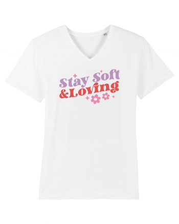 Retro Chic Valentine - Stay soft and loving White