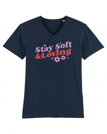 Retro Chic Valentine - Stay soft and loving French Navy