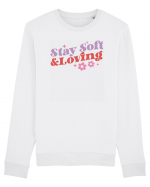 Retro Chic Valentine - Stay soft and loving Bluză mânecă lungă Unisex Rise