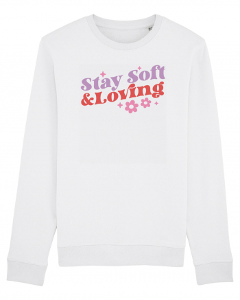 Retro Chic Valentine - Stay soft and loving White