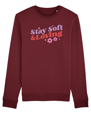 Retro Chic Valentine - Stay soft and loving Burgundy