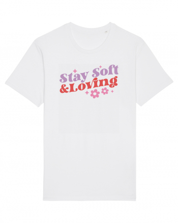 Retro Chic Valentine - Stay soft and loving White