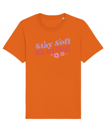 Retro Chic Valentine - Stay soft and loving Bright Orange