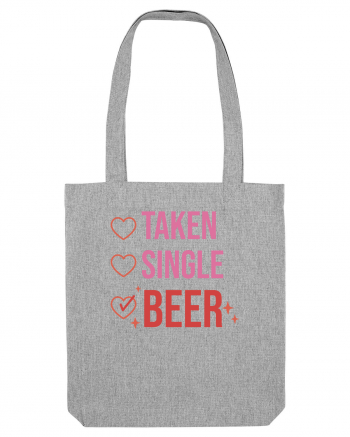 Retro Chic Valentine - Taken, single, beer Heather Grey