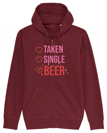 Retro Chic Valentine - Taken, single, beer Burgundy