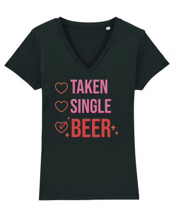 Retro Chic Valentine - Taken, single, beer Black