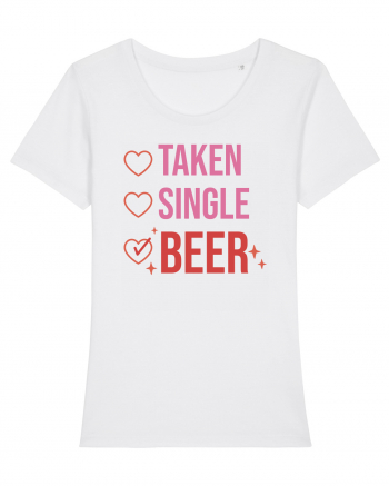 Retro Chic Valentine - Taken, single, beer White