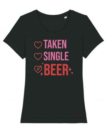 Retro Chic Valentine - Taken, single, beer Black