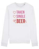 Retro Chic Valentine - Taken, single, beer Bluză mânecă lungă Unisex Rise