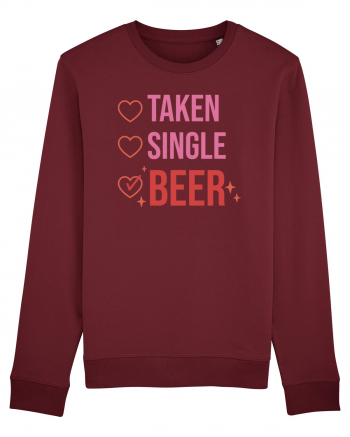 Retro Chic Valentine - Taken, single, beer Burgundy