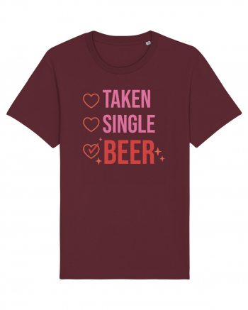 Retro Chic Valentine - Taken, single, beer Burgundy